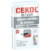 Zaprawy budowlane - Cekol Zaprawa murarska do klinkieru ZK-1 szara 23 kg - miniaturka - grafika 1