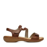 Sandały damskie - Sandały Rieker CEO-659C7-24 Brązowy - miniaturka - grafika 1