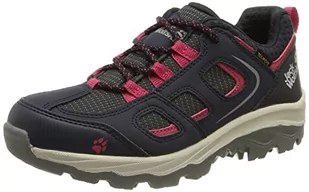Jack Wolfskin Unisex Vojo Texapore Low K buty trekkingowe, Ciemnoniebieski różowy, 17/18 EU - Buty dla chłopców - miniaturka - grafika 1