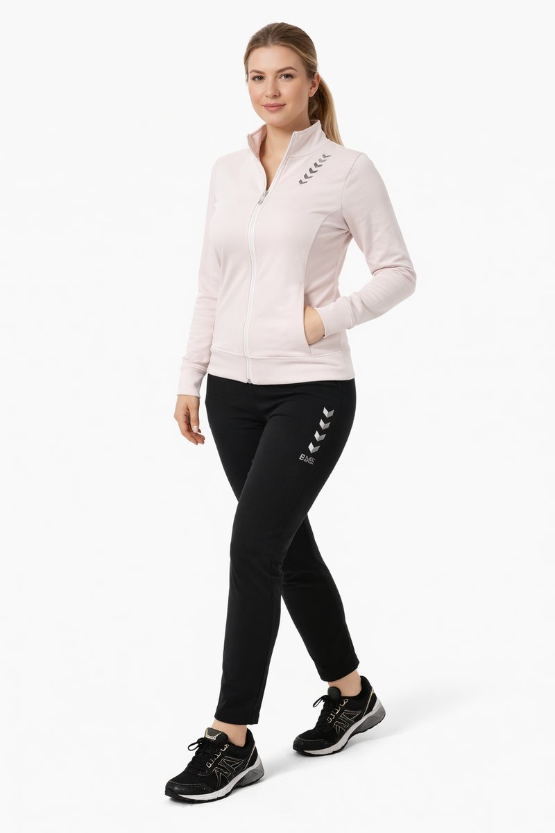 EMPORIO ARMANI BLUZA DAMSKA RÓŻOWA Z DŁUGIM RĘKAWEM BAWEŁNA S 1I1C