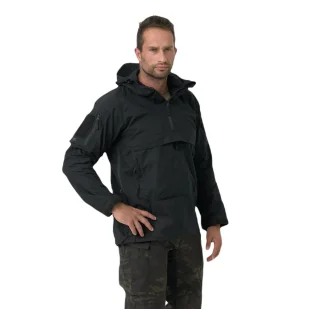 Kurtka Helikon-Tex Anorak Tracer Unisex - Polycotton Stretch Ripstop - Czarna - Odzież taktyczna i umundurowanie Kurtka Helikon-Tex Anorak Tracer Unisex - Polycotton Stretch Ripstop - Czarna - Odzież taktyczna i umundurowanie - miniaturka - grafika 1