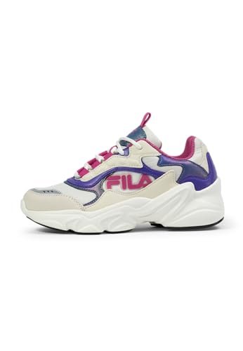 FILA Collene Logo Kids Sneakersy dziewczęce, Turtledove fuksja róża, 30 EU