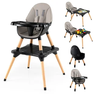 Krzesełko do karmienia ze stolikiem Krzesełko dla dzieci - Krzesełka do karmienia - miniaturka - grafika 1