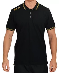 Blk BLK męska koszulka polo sporty zespołowe, czarna/złota, 152 420250003_Noir/Or_152 - Koszulki męskie - miniaturka - grafika 1