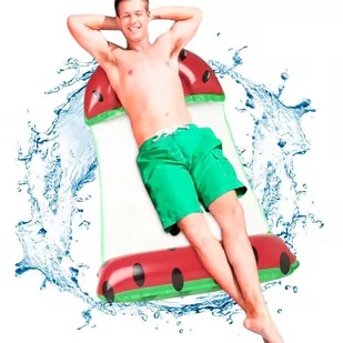 HAMAK WODNY DMUCHANY FOTEL LEŻAK MATERAC ARBUZ - Materace turystyczne HAMAK WODNY DMUCHANY FOTEL LEŻAK MATERAC ARBUZ - Materace turystyczne - miniaturka - grafika 1