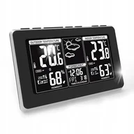 Stacje pogodowe - STACJA POGODOWA POGODY HIGROMETR TERMOMETR ZEGAR - miniaturka - grafika 1