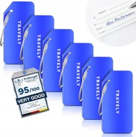 Akcesoria podróżnicze - Zawieszki Metalowe Niebieskie Do Walizek Identyfikator Bagażu Podróż - miniaturka - grafika 1