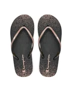 Klapki i japonki damskie - Champion Japonki Sparkling Slide S11688-CHA-KK005 Czarny - miniaturka - grafika 1