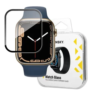 Hybrydowe szkło ochronne do Apple Watch 7/8/9 45mm Watch Glass czarny WOZINSKY - Akcesoria do smartwatchy - miniaturka - grafika 1