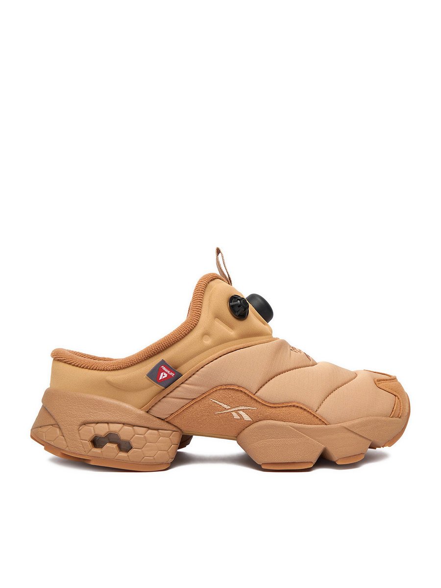 Reebok Klapki Damskie Beżowy REEBOK-EO-INSTAPUMP FURY MULE 100230816 Beżowy
