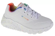 Buty dla dziewczynek - Skechers Uno Lite Rainbow Speckle 310456L-WMLT dziewczęce sneakersy białe - miniaturka - grafika 1