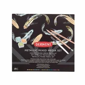 Farby i media malarskie - Zestaw Kredek Z Farbami Derwent Metallic Mixed Media Set - miniaturka - grafika 1