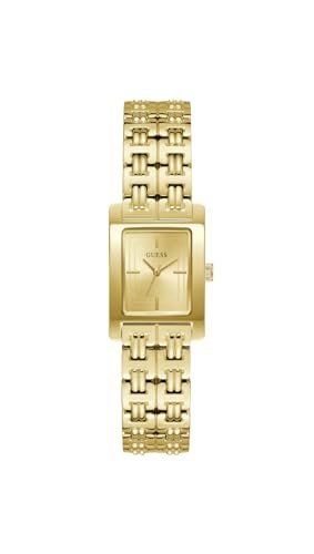 Guess Cove GW1026L2 damski zegarek 23 mm ze stali nierdzewnej - kwarcowy zegarek analogowy pasek ze stali nierdzewnej złoty, modny zegarek damski złoty elegancki, 3 bar