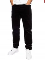 Spodnie męskie - CARHARTT GRANATOWE SPODNIE CHINOS Z BAWEŁNY Z NASZYWKĄ 32 I2B - miniaturka - grafika 1