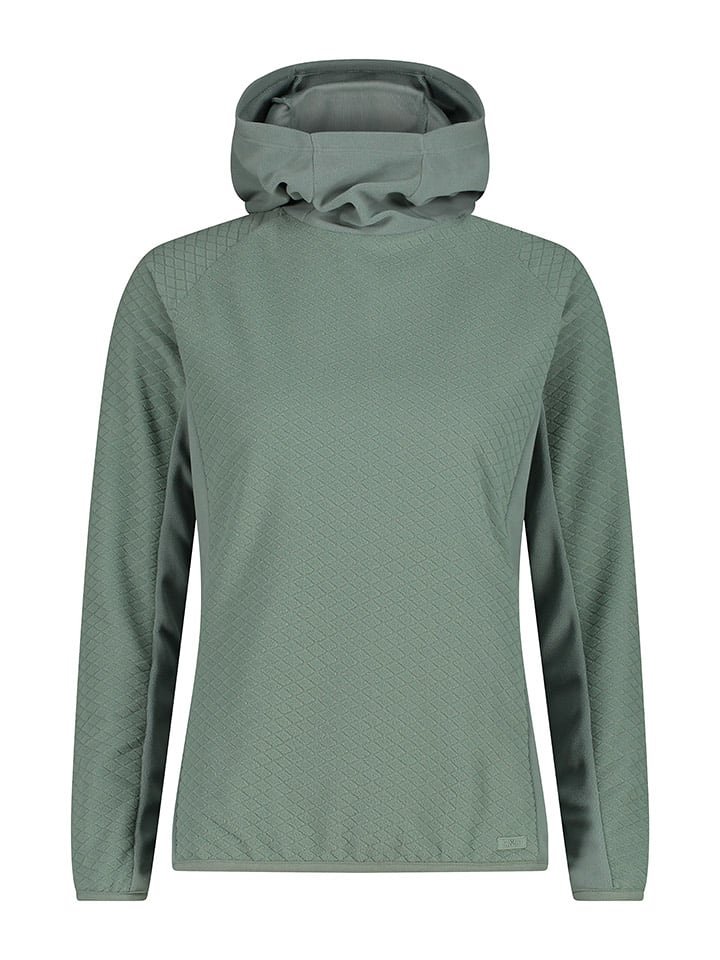 CMP Bluza polarowa w kolorze zielonym