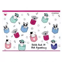 Blok Rysunkowy A4/20k Biały Minisy Starpak 492041 - Podobrazia, bloki, papiery - miniaturka - grafika 2