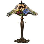 Lampy stojące - Clayre & Eef Duża Lampa Stołowa Tiffany D Clayre & Eef 5LL-5276 - miniaturka - grafika 1