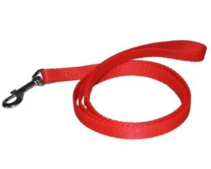 Chaba Smycz taśmowa kolor czerwony 30mm 130cm - Smycze dla psów - miniaturka - grafika 1