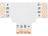 Akcesoria do oświetlenia - Konektor do taśm LED typu "T" 10mm RGB - miniaturka - grafika 1