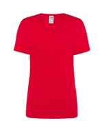 Odzież robocza - T-shirt Damski czerwony dekolt w serek roz. L - miniaturka - grafika 1