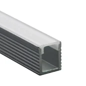 Taśmy LED - Profil Aluminiowy V-TAC 2mb Anodowany, Klosz Mleczny, VT-8136 - miniaturka - grafika 1
