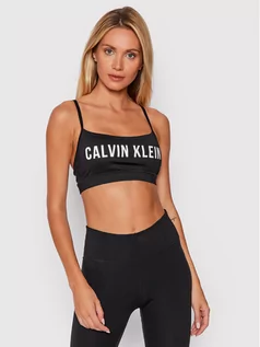 Koszulki i topy damskie - Calvin Klein Performance Biustonosz top Low Support 00GWF0K155 Czarny - grafika 1