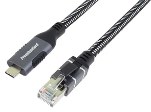 Kabel Ethernet PremiumCord USB-C do LAN RJ45 10/100/1000, 3m - Kable USB - miniaturka - grafika 1