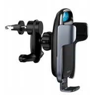 Uchwyty samochodowe do telefonów - Uchwyt na kratkę nawiewu Baseus czarny - miniaturka - grafika 1