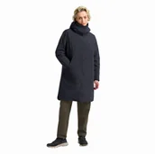 Płaszcze damskie - Długi płaszcz puchowy Jack Wolfskin FROST HAVEN COAT W dark navy - XS - miniaturka - grafika 1