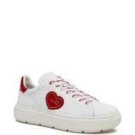 Trampki damskie - Love Moschino Skórzane trampki - miniaturka - grafika 1