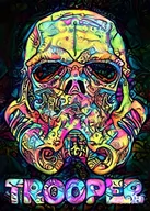 Plakaty - Plakat, PsychoSkulls, Stormtrooper, Star Wars Gwiezdne Wojny, 50x70 cm - miniaturka - grafika 1