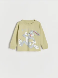 Reserved - Longsleeve Królik Bugs - jasnozielony - Bluzki dla niemowląt - miniaturka - grafika 1