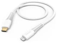 Kable USB - Hama USB-C - Lightning, 1,5m biały - miniaturka - grafika 1