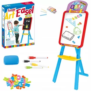 LUXMA DUŻA DWUSTRONNA TABLICA KREDOWA MAGNETYCZNA 3w1-6N YM826 - Tablice dla dzieci - miniaturka - grafika 1
