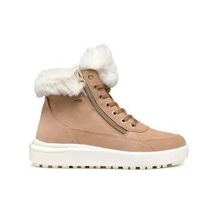 Geox Damskie sztyblety D Dalyla B ABX A, Dk Skin Off White, 42 EU - Botki damskie - miniaturka - grafika 1