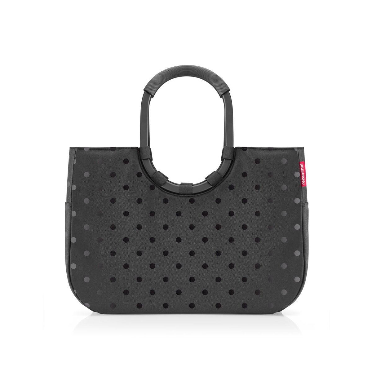 Torba LOOPSHOPPER L FRAME, glossy dots black, Reisenthel