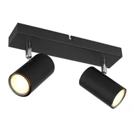 Lampy sufitowe - Globo Robby 57911-2B listwa plafon lampa sufitowa spot 2x35W GU10 czarny - miniaturka - grafika 1