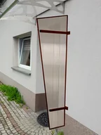 Daszki nad drzwi - LANITPLAST ścianka boczna UNI brązowa / PC - miniaturka - grafika 1