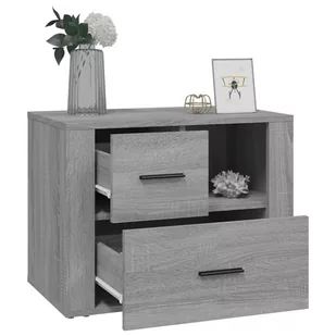 Szafka nocna, szary dąb sonoma, 60x36x45 cm - Szafki nocne - miniaturka - grafika 6