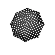 Parasole - reisenthel Umbrella pocket duomatic – kompaktowy parasol kieszonkowy z przetworzonych butelek PET – z dużym przyciskiem i ergonomicznym uchwytem, Dots White, duomatic, Travelling - miniaturka - grafika 1