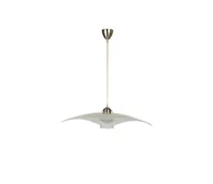Lampy sufitowe - Lampa wisząca ARCADA chrom / biel - miniaturka - grafika 1