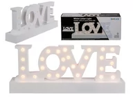 Pozostałe oświetlenie - OOTB Dekoracyjna z napisem Love LED wykonana z tworzywa sztucznego 30 x 12 cm 27 ciepło białych diod LED na baterie 220340 220340 - miniaturka - grafika 1