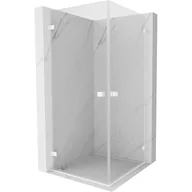 Kabiny prysznicowe - Mexen Lunar-B Duo kabina prysznicowa uchylna 100 x 100 cm, transparent, biała - 832-100L-100P-20-00 - miniaturka - grafika 1