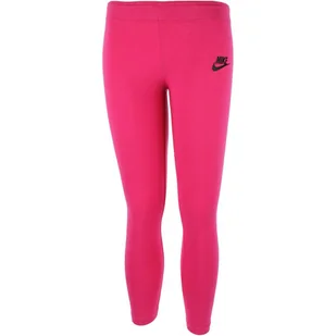 Legginsy dla dzieci Nike G NSW Tight Club Logo różowe 844965 615 - Legginsy - miniaturka - grafika 1