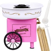 Inne urządzenia gastronomiczne - Maszyna do WATY CUKROWEJ maszynka WÓZEK wata cukrowa DOMOWA + patyczki  NY-C450 - miniaturka - grafika 1