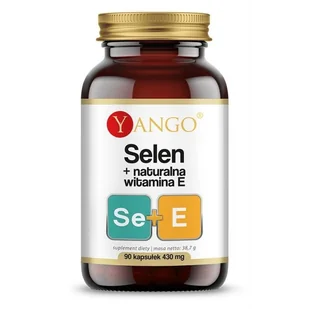Yango, Selen + naturalna witamina E 470g, 90 kaps. - Witaminy i minerały - miniaturka - grafika 1