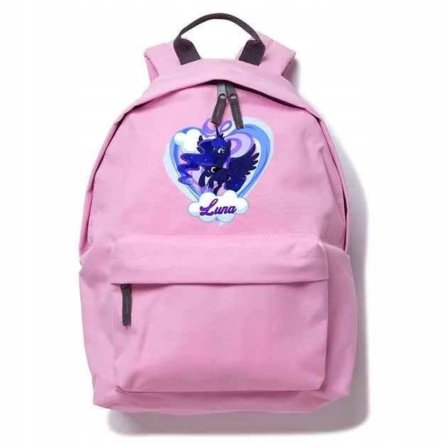 PLECAK DO SZKOŁY Różowy Wyprawka Szkolna Dla Fana MY LITTLE PONY Luna Wzory