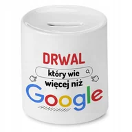 Skarbonki - Skarbonka Dla Drwala na Urodziny na Prezent z Nadrukiem ze Zdjęciem + Opakowanie na prezent (wzór 04) - miniaturka - grafika 1