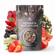 Herbata - Herbata owocowa Wzmocnienie 100g NATURALNA truskawka trawa cytrynowa NAPAR - miniaturka - grafika 1