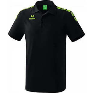 Erima męska koszulka polo dla dzieci Essential 5-c Black/Green Gecko Size: 128 2111908 - Koszulki męskie - miniaturka - grafika 1